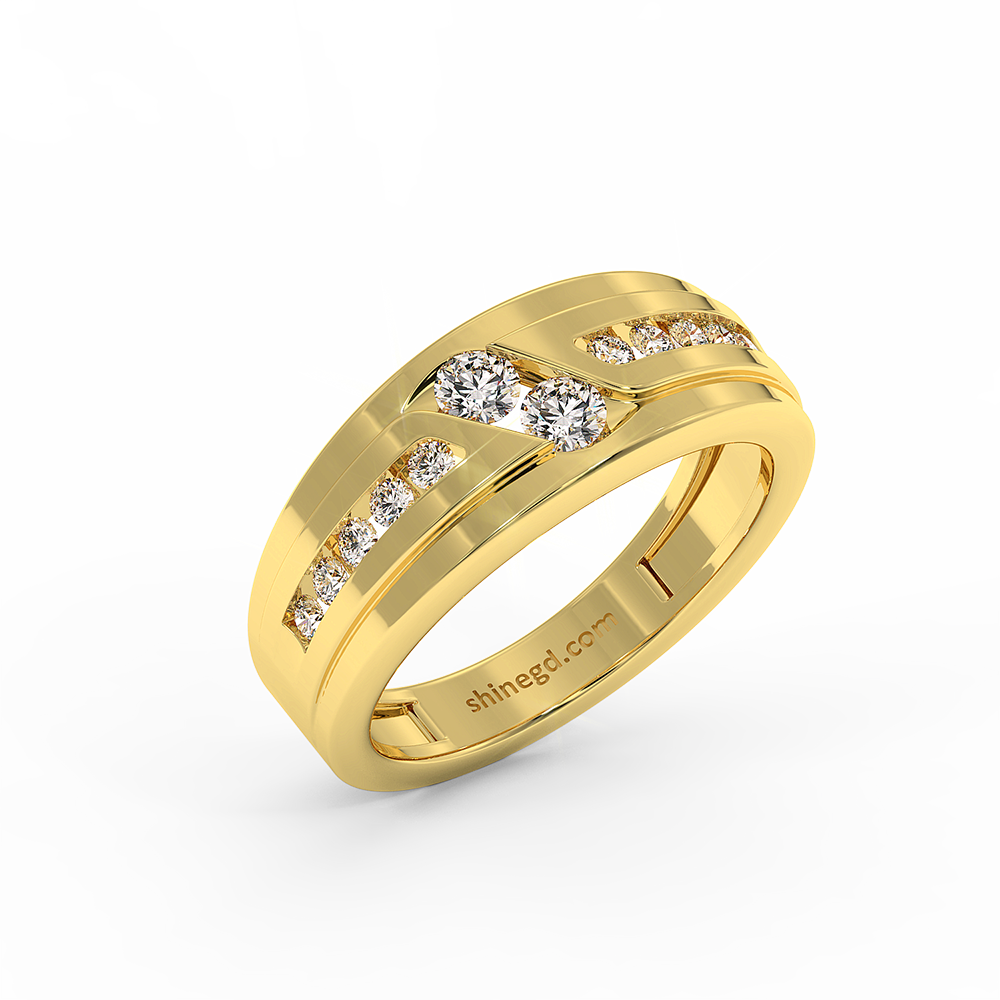 18K Gold Diamond Ring